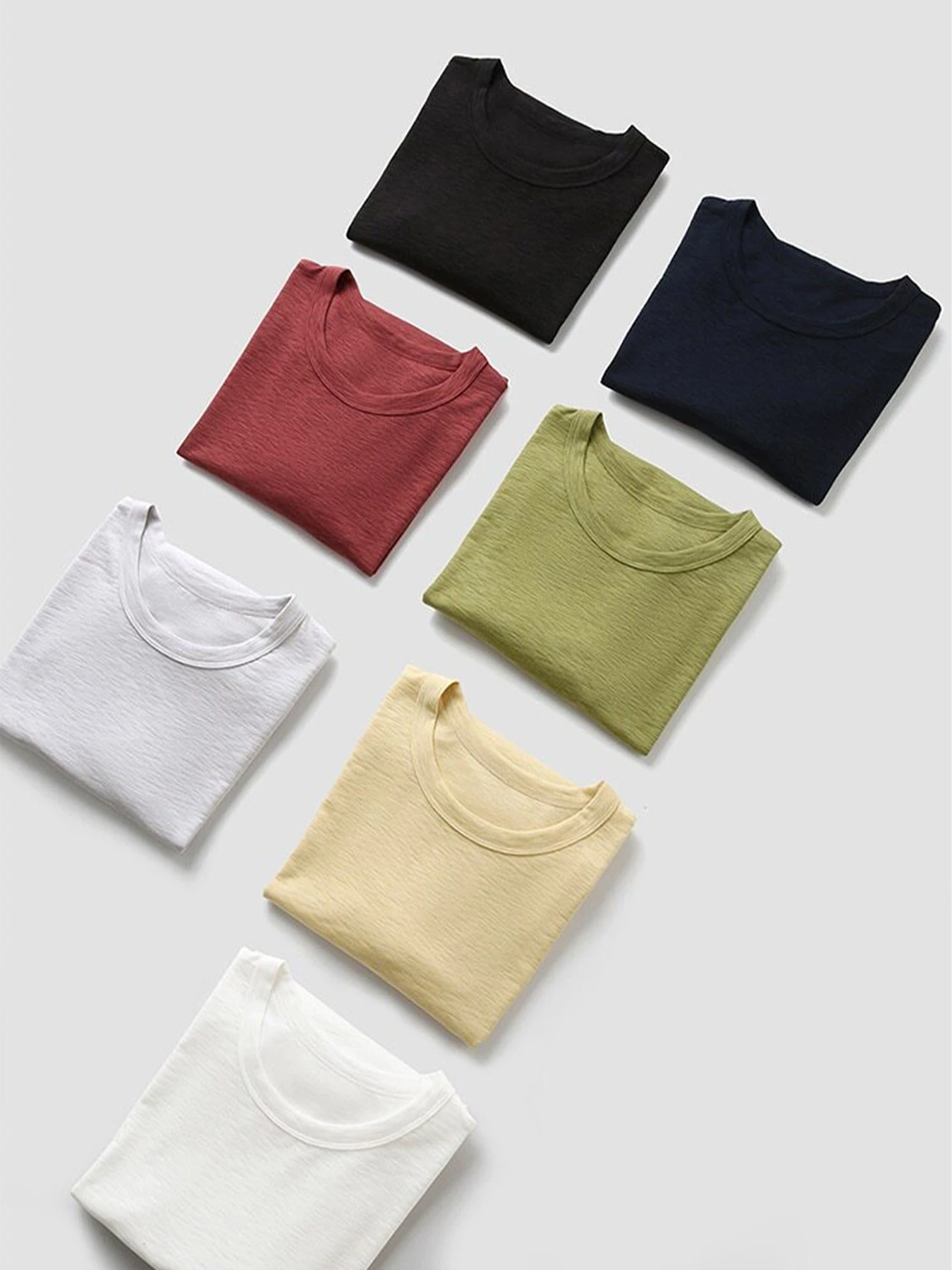 接触冷感快適なコットンモダールシルク混多機能半袖Tシャツ