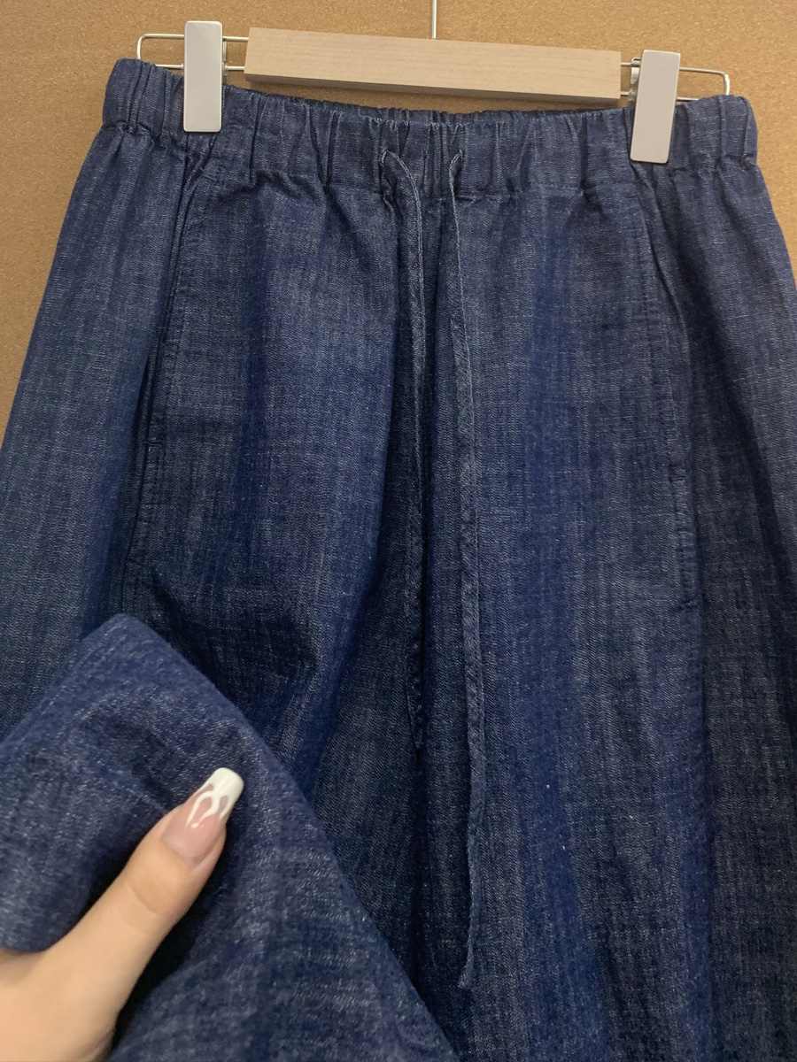 「身長152cm以上向け 」落ち感のあるワイドパンツ