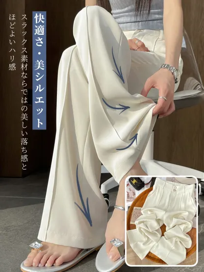 「身長145cm以上向け」低身長さん向け冷感 ハイウエスト すっきり見え微フレアカジュアルパンツ