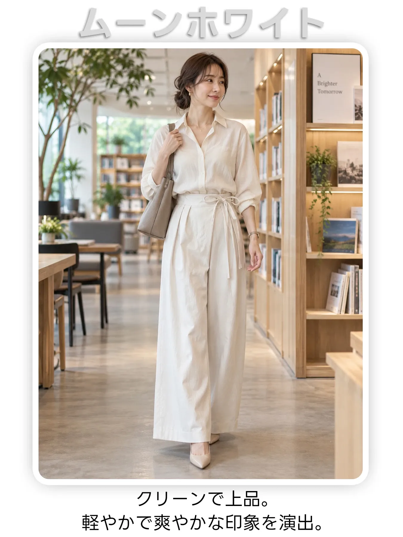 「身長153cm以上向け」アシンメトリー斜め前立てウエストリボン付きカジュアルなワイドパンツ