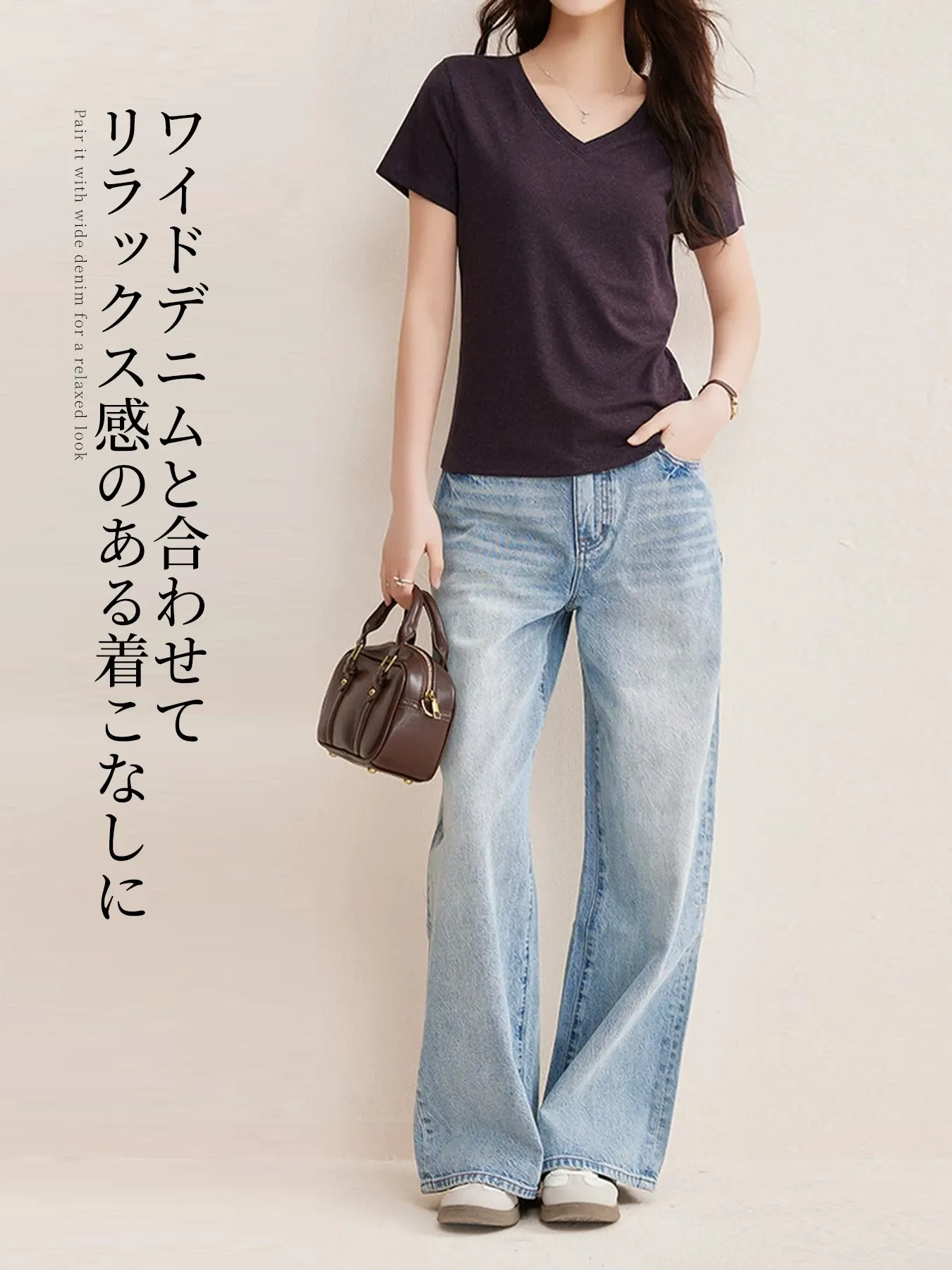 ヴィンテージライクなリヨセルリネン半袖Tシャツ