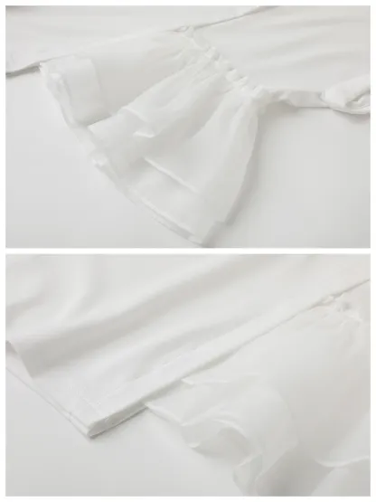 おしゃれなアシンメトリーデザイン細見え半袖Tシャツ