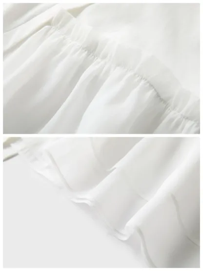 おしゃれなアシンメトリーデザイン細見え半袖Tシャツ
