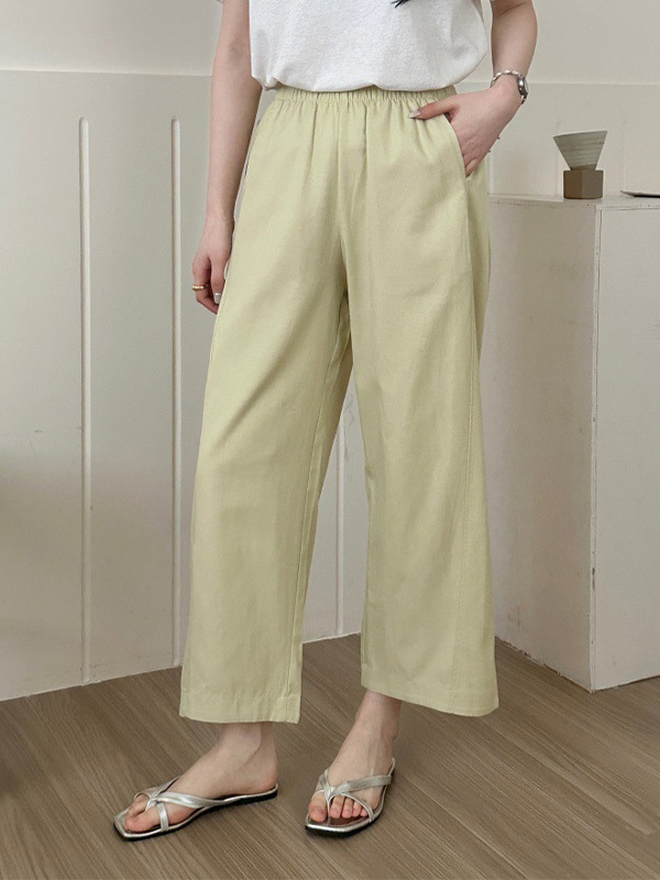 「身長148cm以上向け」柄さん向け上品なストレートパンツ