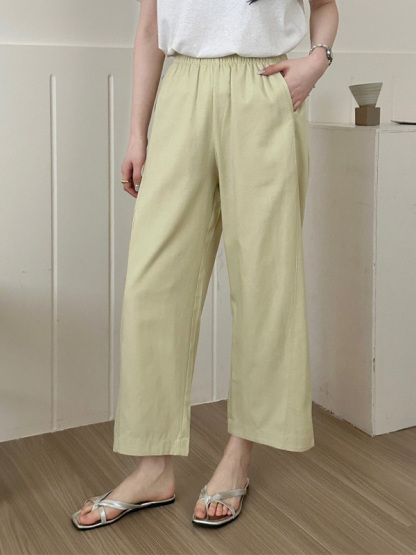 「身長148cm以上向け」柄さん向け上品なストレートパンツ