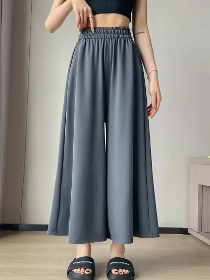 新作すっきり見せるカジュアルなワイドパンツ