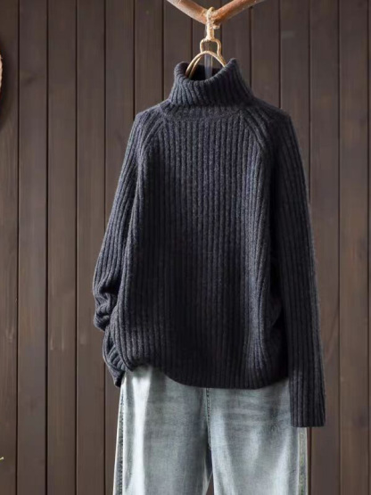 冬用厚手ハイネックニットインナー-Sodemai