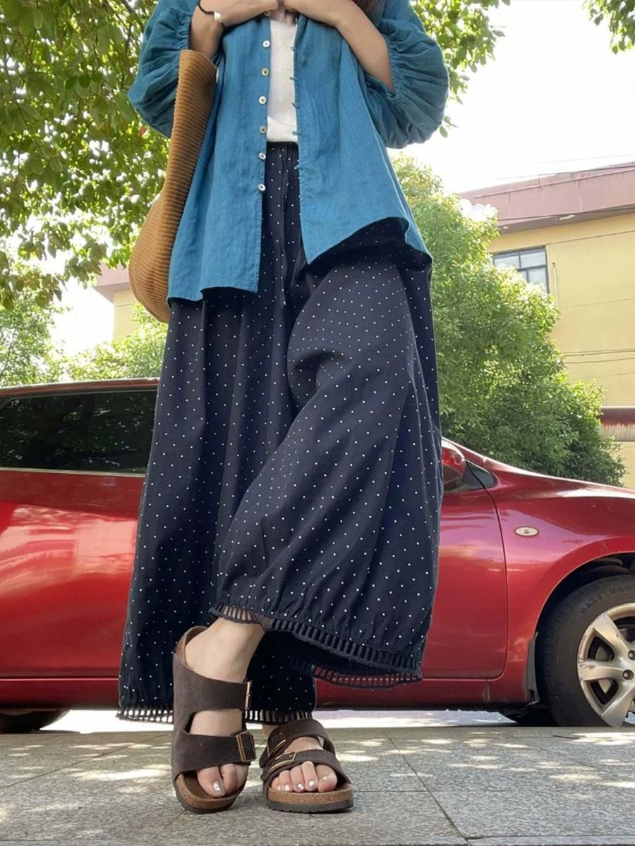 「身長145～160cm向け」小柄さん向け細見えハイウエストワイドバルーンパンツ-Sodemai