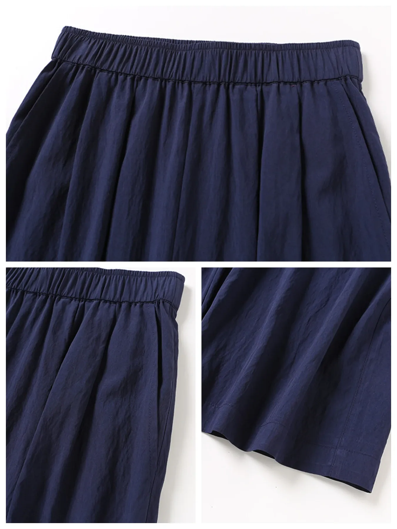 ゆったり薄手カジュアルワイドパンツ