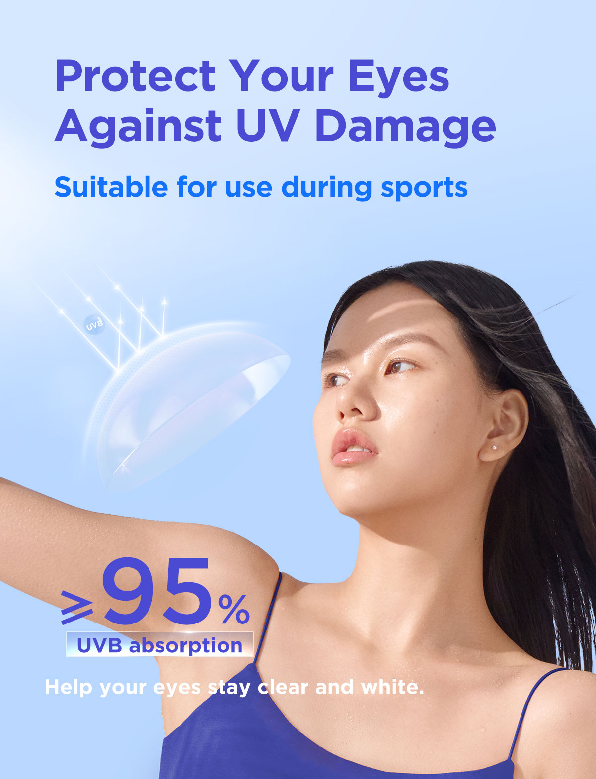 moody BLUE M Series Clear Contacts | 1 Month, 2 pcs