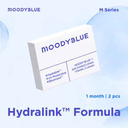 moody BLUE M Series Clear Contacts | 1 Month, 2 pcs