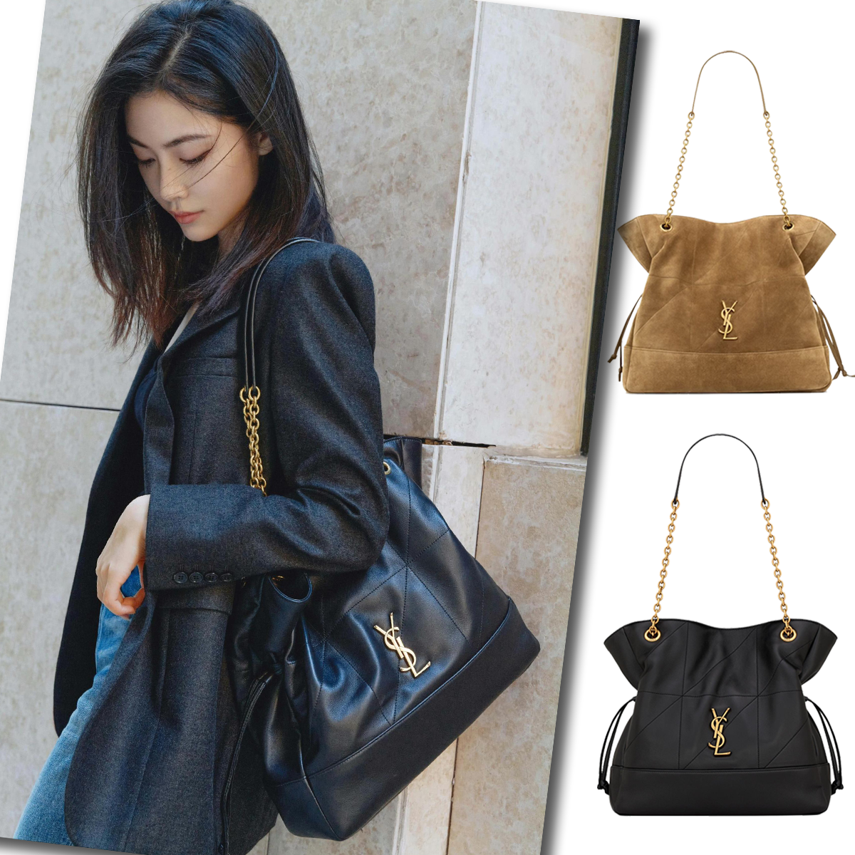 【Saint Laurent】オールシーズン活躍、特に秋冬の大活躍バッグ🎉毎日使いやすい、機能性と汎用性を兼ね備えて🎈ジェイミー トート