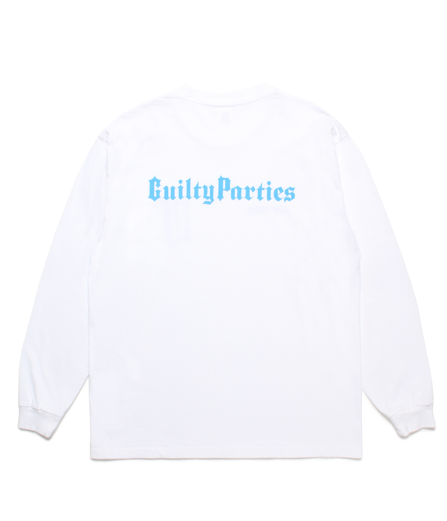 MR.BROTHERS CUT CLUB / WASHED HEAVY WEIGHT LONG SLEEVE T-SHIRT WHITE