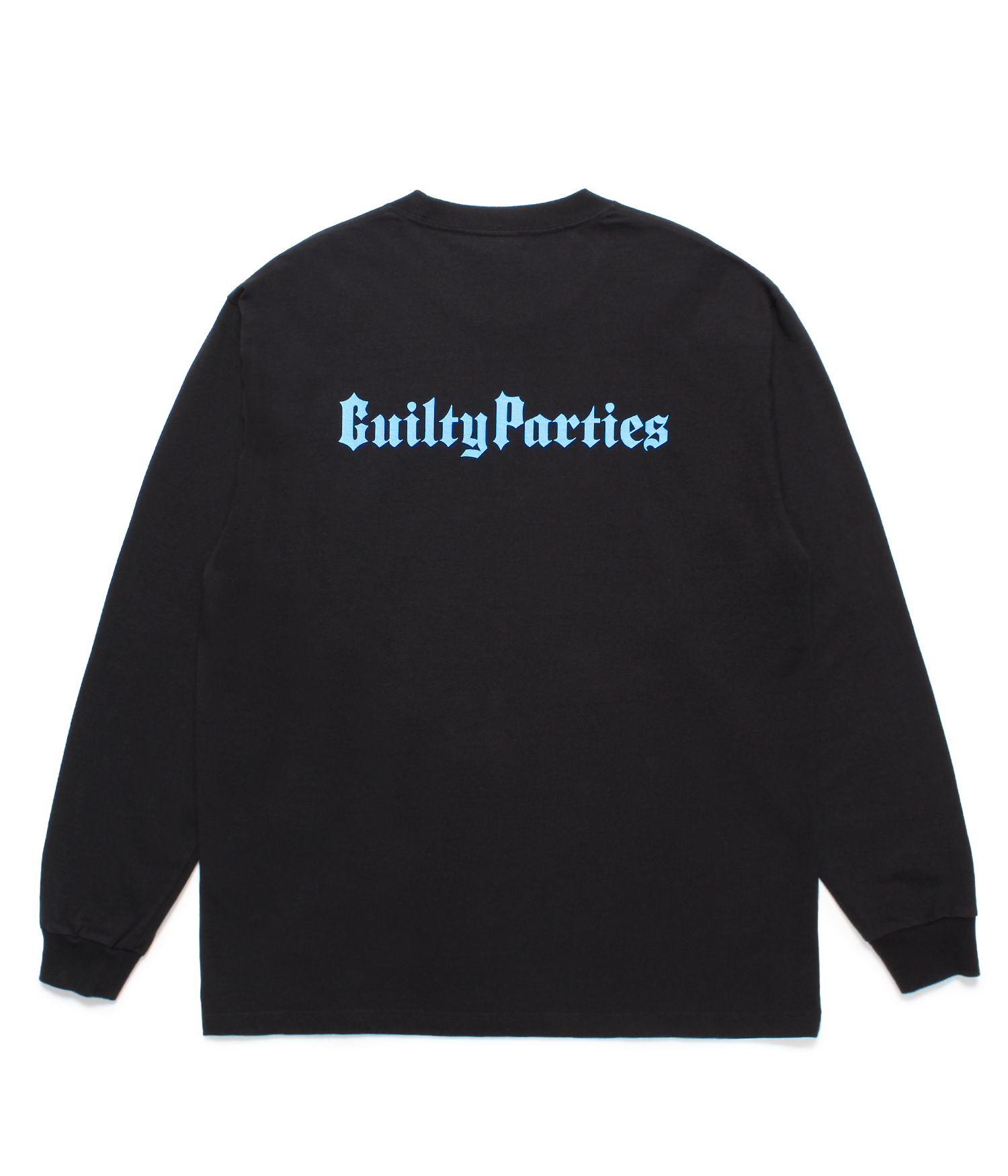 MR.BROTHERS CUT CLUB / WASHED HEAVY WEIGHT LONG SLEEVE T-SHIRT BLACK