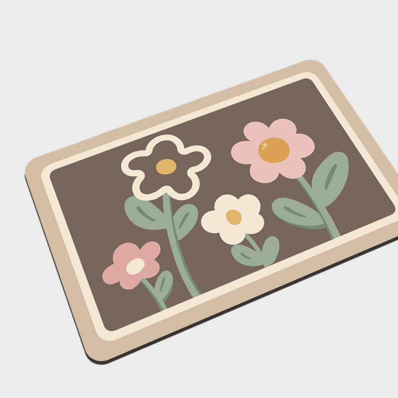 硅藻泥浴室吸水地墊