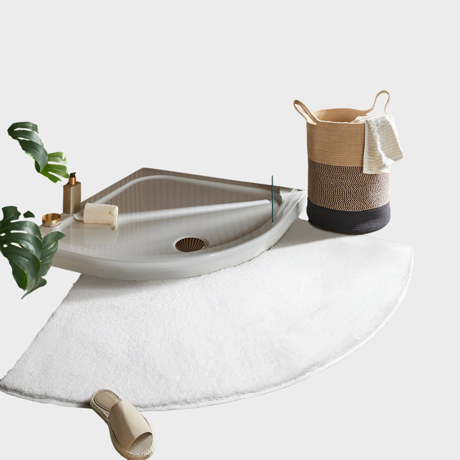 家用淋浴房門口地毯