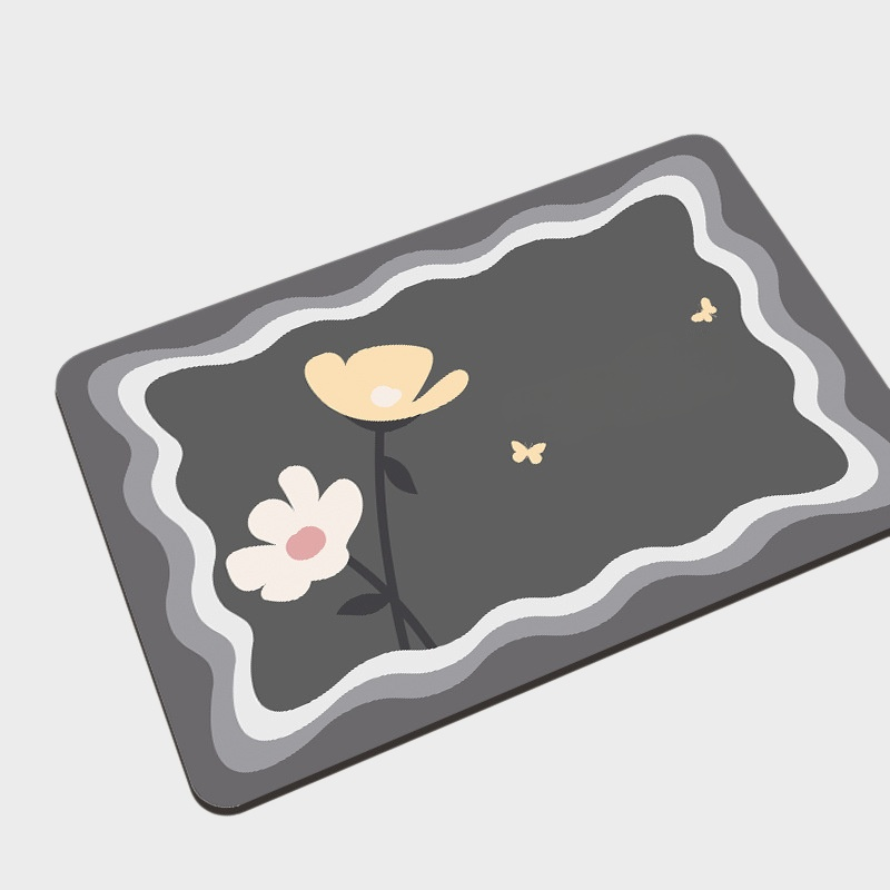 硅藻泥浴室吸水地墊