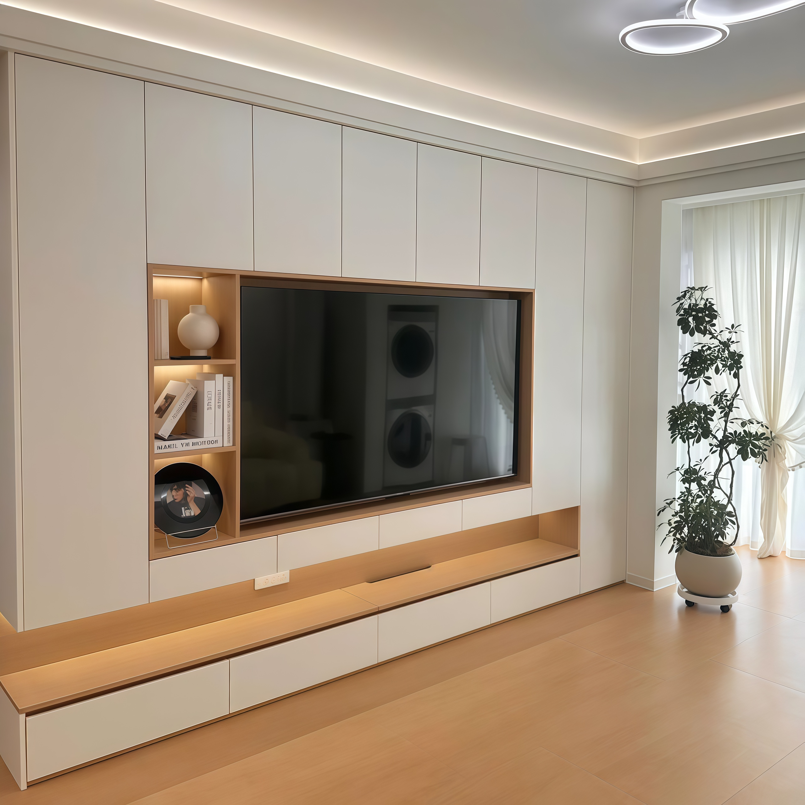 Modern Living 极简主义电视墙系统​