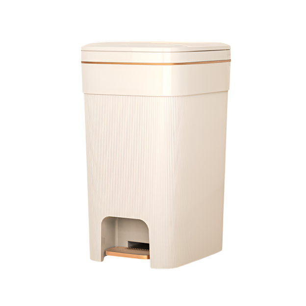 Household kitchen trash can vertical pattern large capacity trash can living room bathroom wastebask