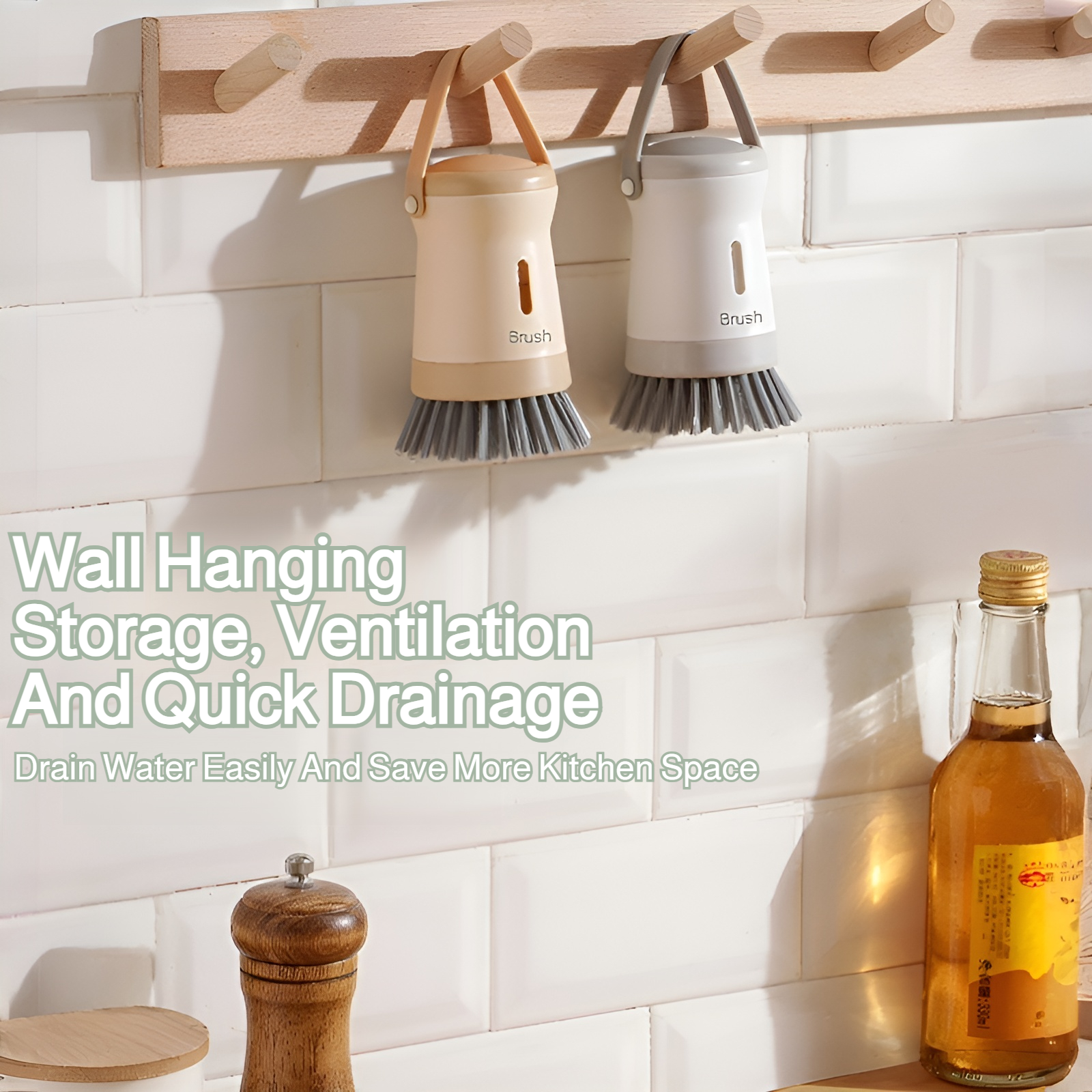 Pot brush artifact kitchen special pot brush does not stick to oil does not damage the pot multi-fun