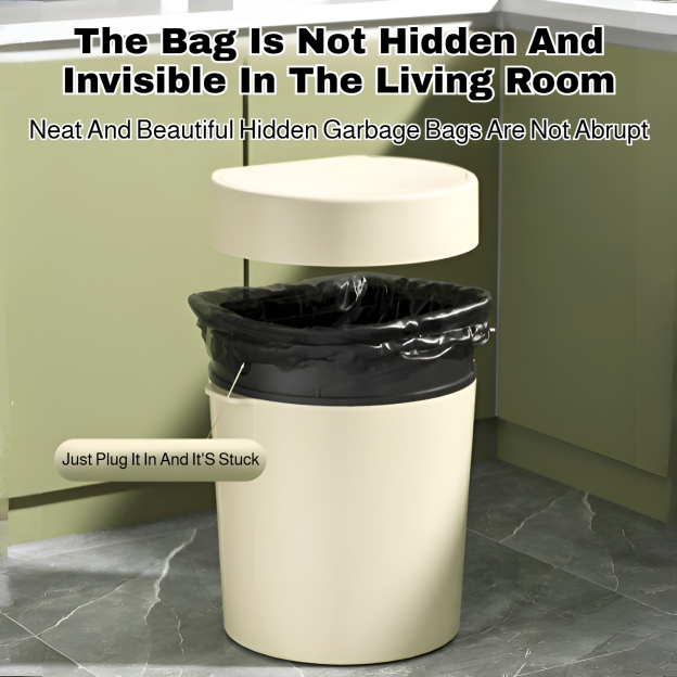 Household kitchen large-caliber trash can living room large-capacity trash can aromatherapy storage 