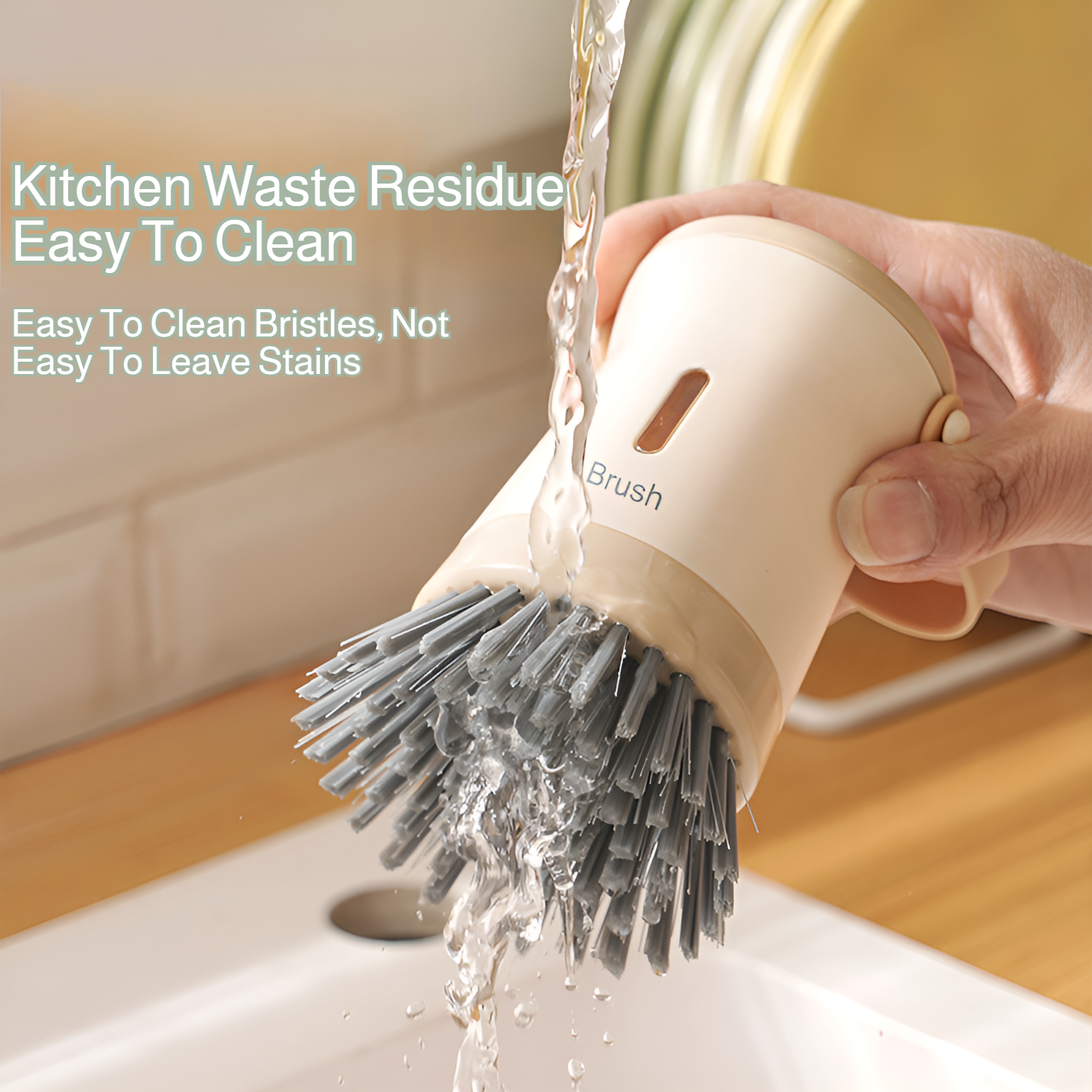 Pot brush artifact kitchen special pot brush does not stick to oil does not damage the pot multi-fun