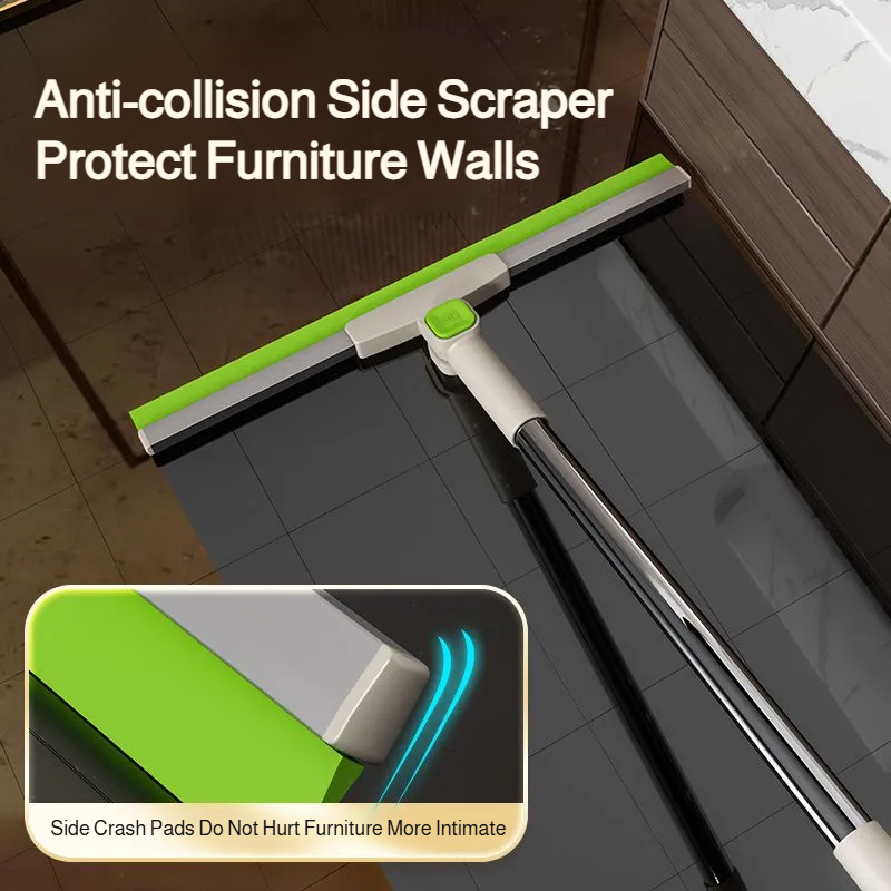 Household silicone broom wet and dry bathroom toilet scraping floor sweeping water silicone broom