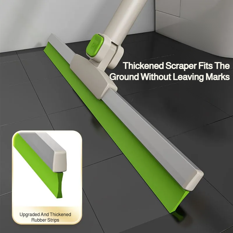 Household silicone broom wet and dry bathroom toilet scraping floor sweeping water silicone broom