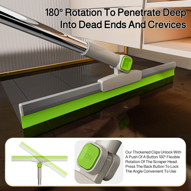 Household silicone broom wet and dry bathroom toilet scraping floor sweeping water silicone broom