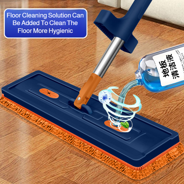 Lazy handsfree flat mop dry and wet chenille liquid lazy home handsfree mop