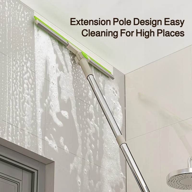 Household silicone broom wet and dry bathroom toilet scraping floor sweeping water silicone broom