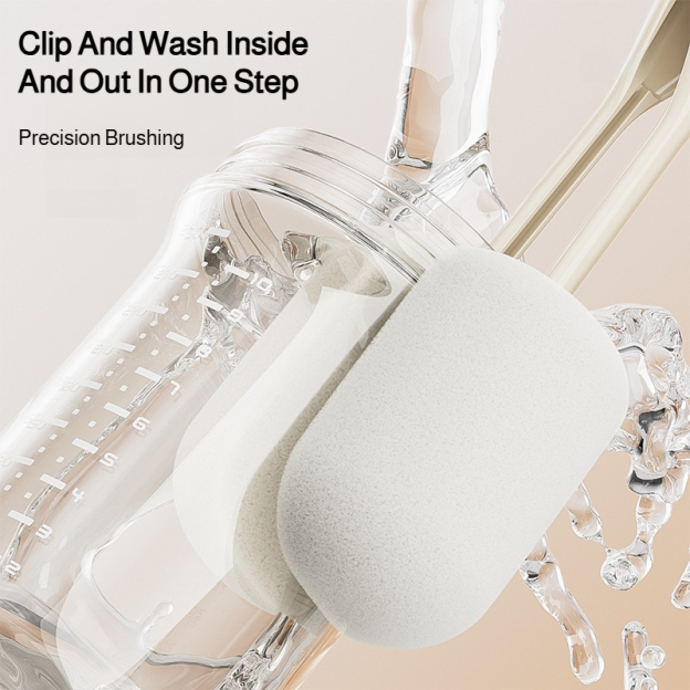 Dual brush head sponge cup special cleaning ulation cup set