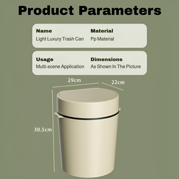 Household kitchen large-caliber trash can living room large-capacity trash can aromatherapy storage 