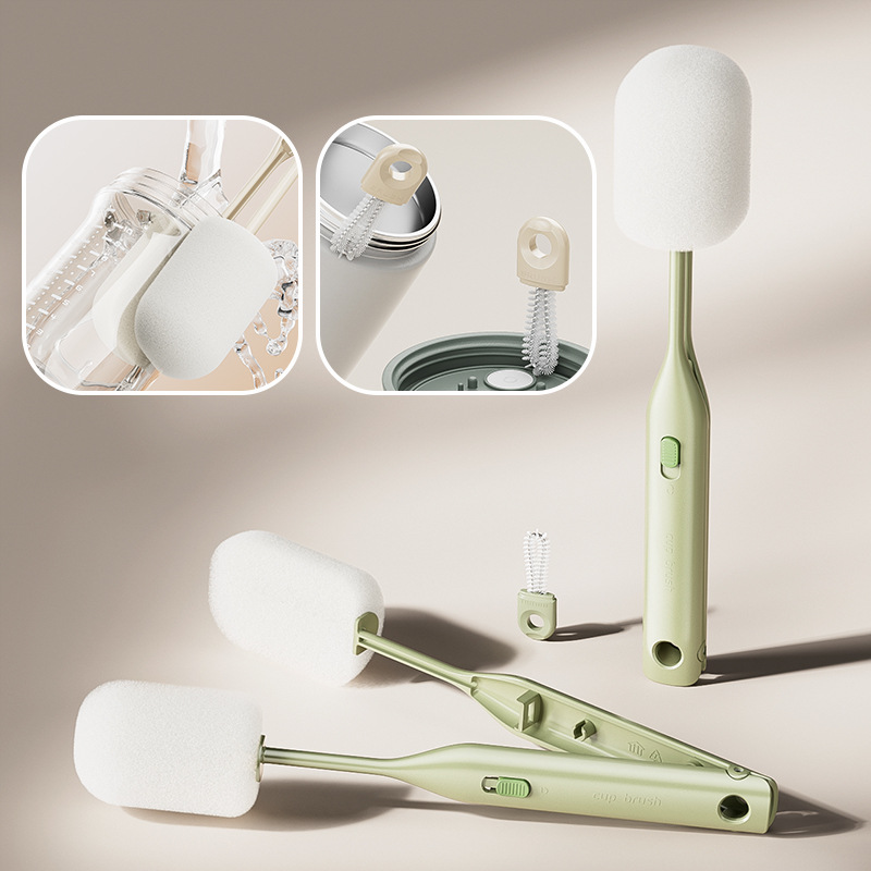Dual brush head sponge cup special cleaning ulation cup set