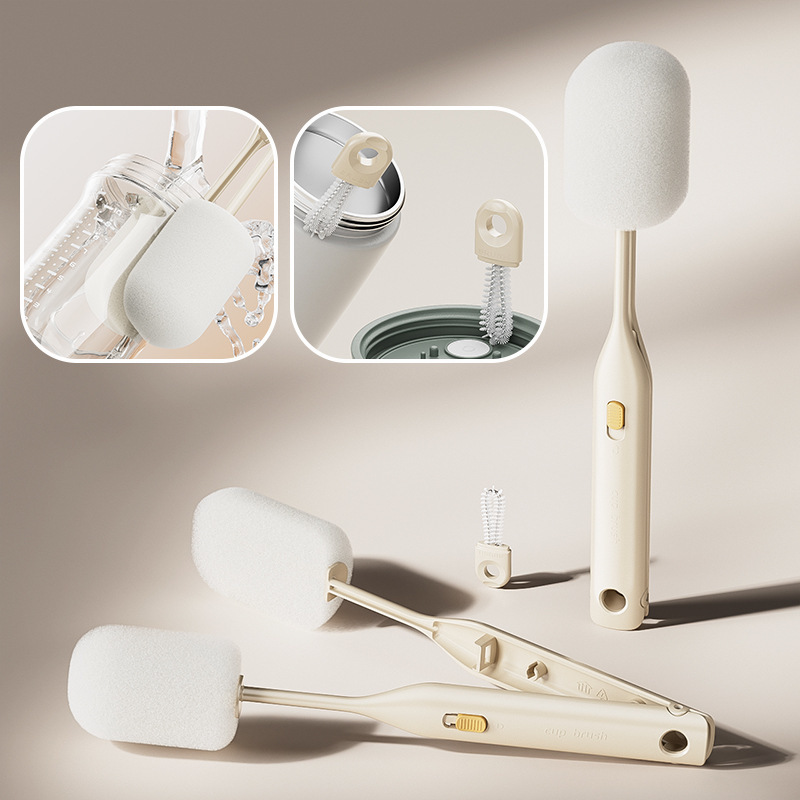 Dual brush head sponge cup special cleaning ulation cup set