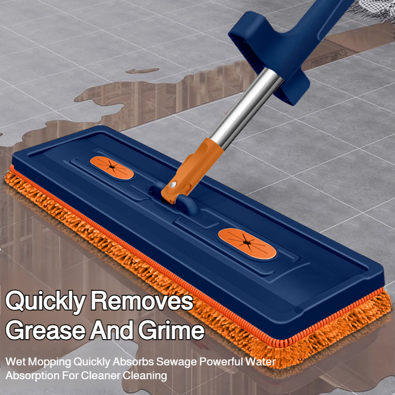 Lazy handsfree flat mop dry and wet chenille liquid lazy home handsfree mop