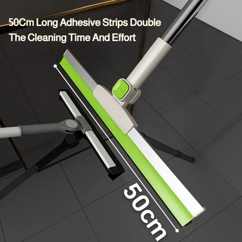 Household silicone broom wet and dry bathroom toilet scraping floor sweeping water silicone broom