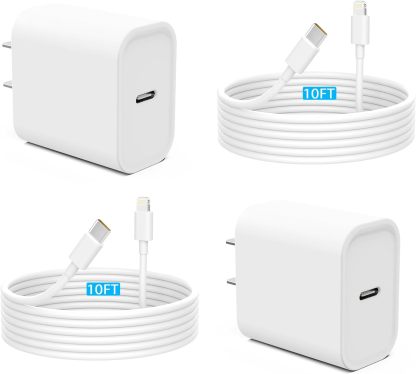 Fast Charger [MFi Certified] 2 Pack