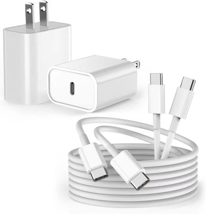  [2Pk] 10FT USB C Cable [MFI Certified]20W USB C Charger