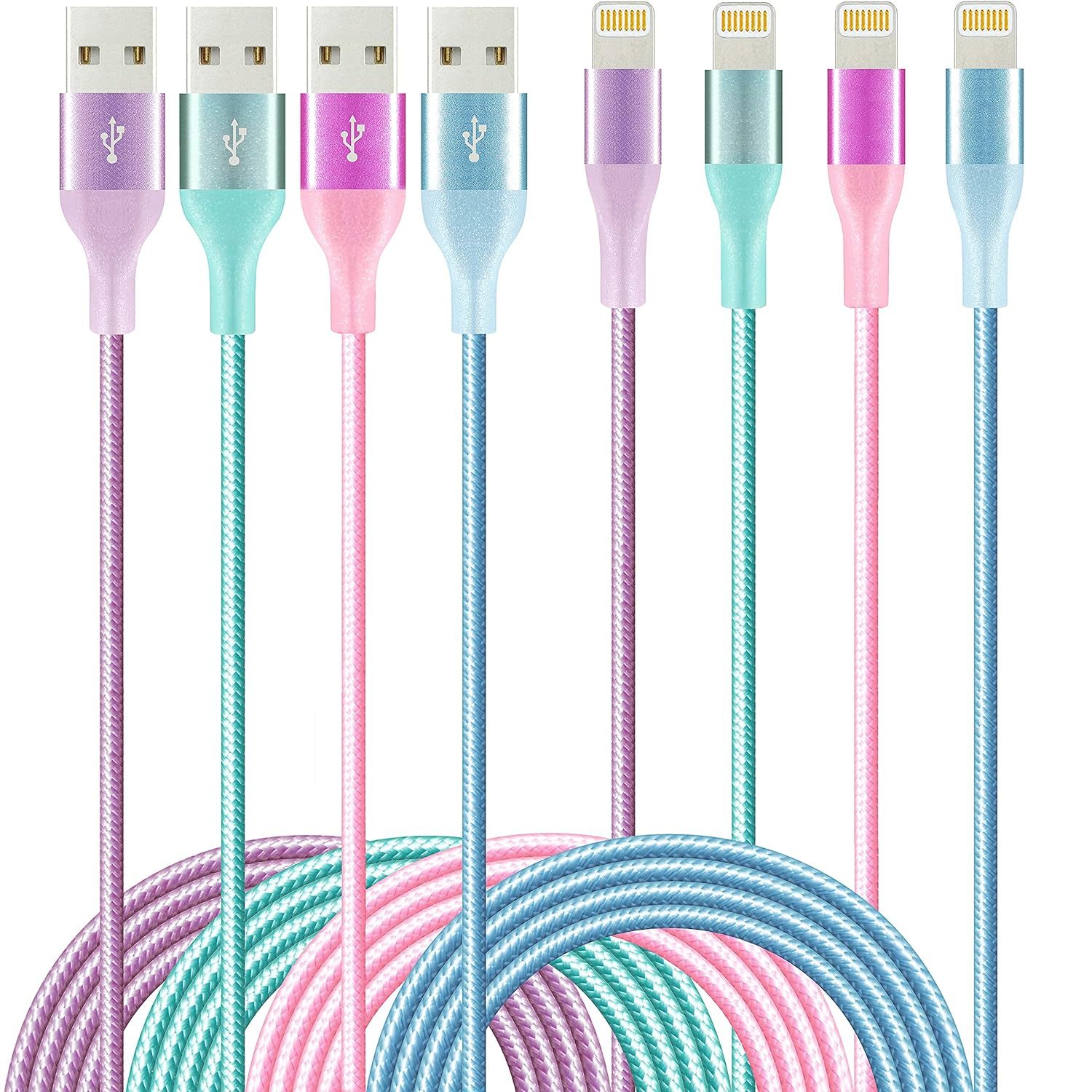 Fast Charging Lightning 6ft 4 Pack  