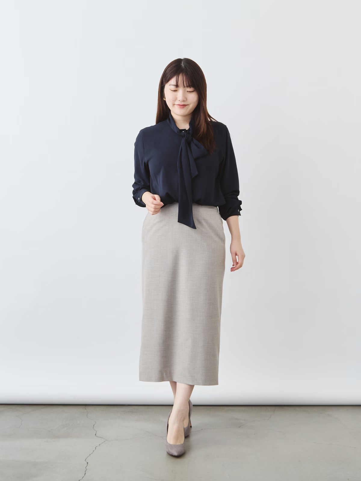 上質イージーストレートスカート