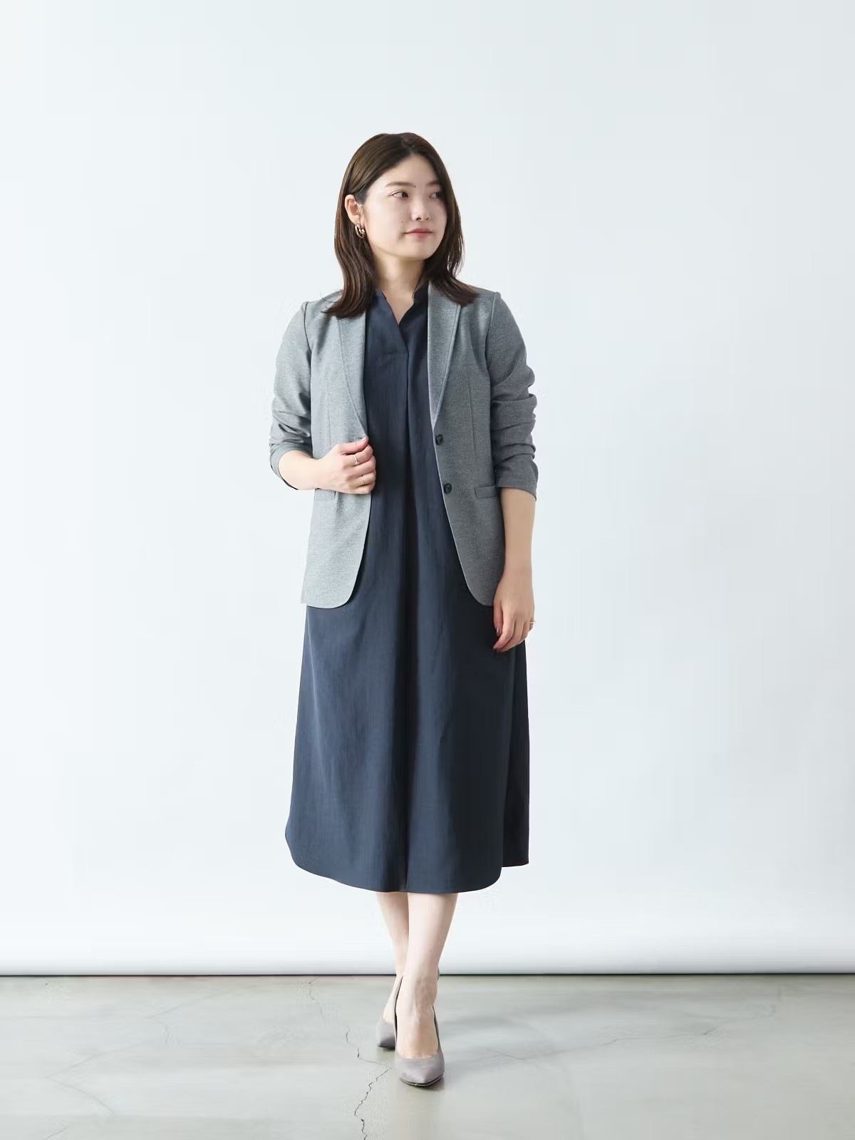 リネンライクワンピース