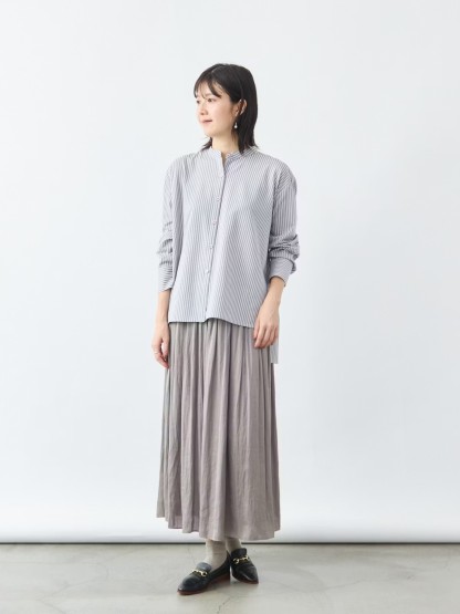 ストライプバンドカラーブラウス バランサーキュラー