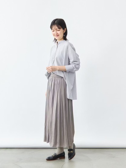 ストライプバンドカラーブラウス バランサーキュラー