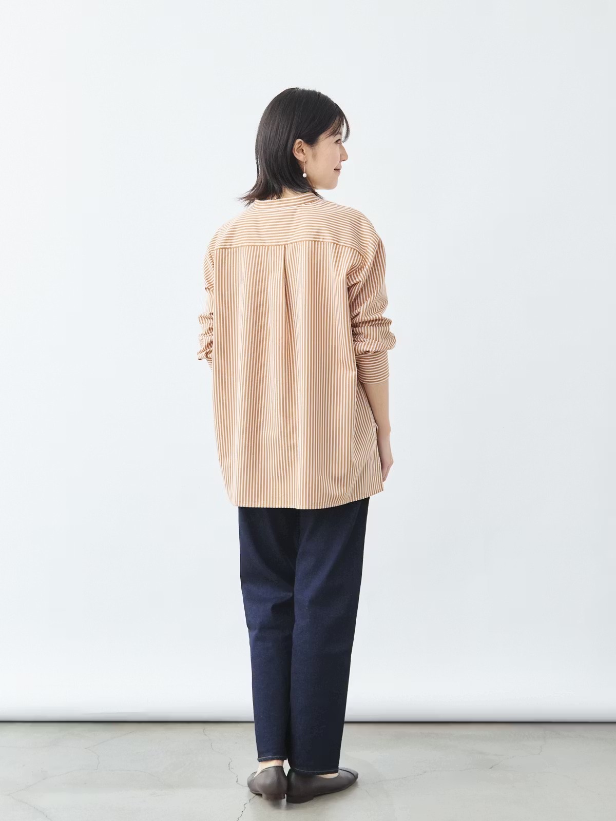ストライプバンドカラーブラウス バランサーキュラー