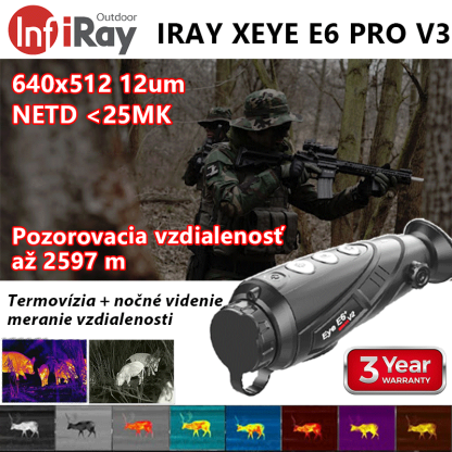 Termovízny monokulárny ďalekohľad Eye II E6 Plus Series V3.0