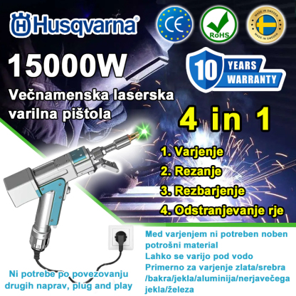 [Prva laserska pištola na svetu 4 v 1] Večnamenska laserska pištola Husqvarna 15000W