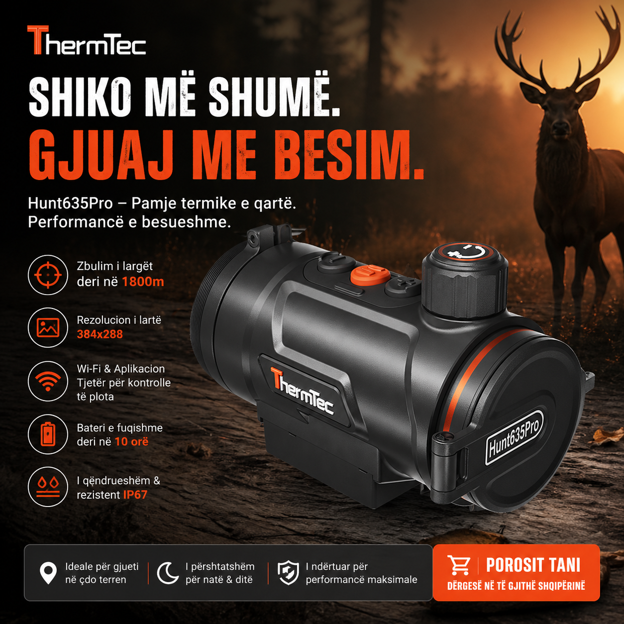 Seria THERMTEC HUNT PRO e synimeve termovizive