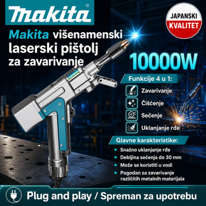 Makita 10000W 4 u 1 višenamenski prenosni laserski pištolj za zavarivanje