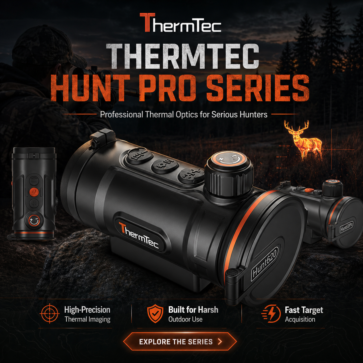 Seria THERMTEC HUNT PRO e synimeve termovizive